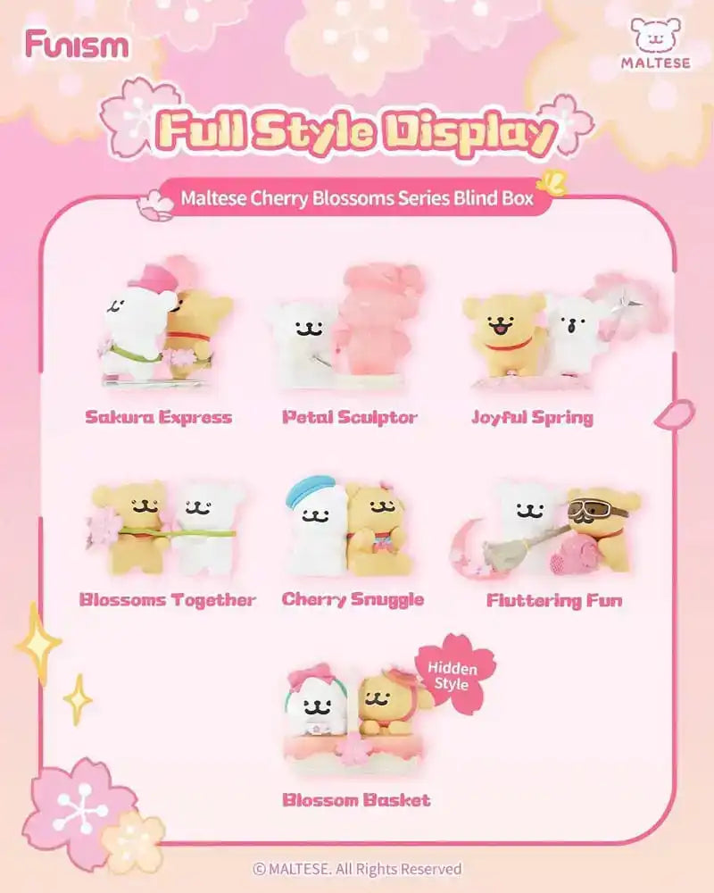 Maltese Cherry Blossoms Series Minifiguren 10 cm Display (6) - Smalltinytoystore