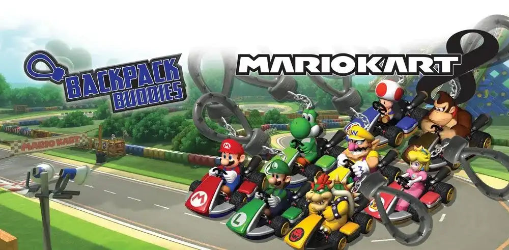 Mario Kart 8 Taschenanhänger Backpack Buddies Mystery Bags Display (24) - Smalltinytoystore