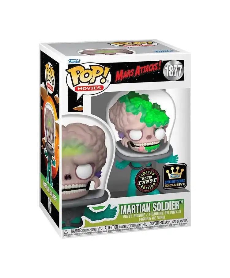 Mars Attacks POP! Animation Vinyl Figur Soldier w/CH(GW) 9 cm Sortiment (6) - Smalltinytoystore