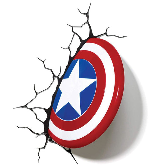 Marvel 3D LED Leuchte Captain America Shield - Smalltinytoystore