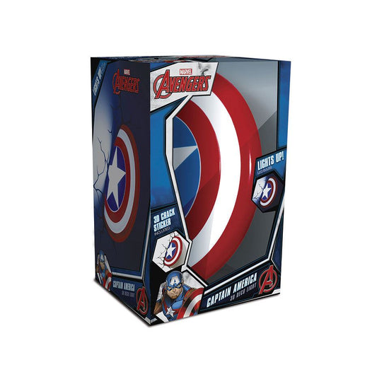 Marvel 3D LED Leuchte Captain America Shield - Smalltinytoystore
