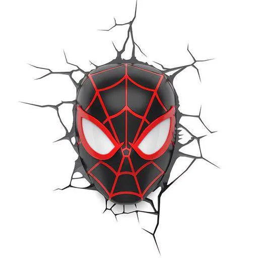Marvel 3D LED Leuchte Spider-Man Miles Morales Face 3D - Smalltinytoystore