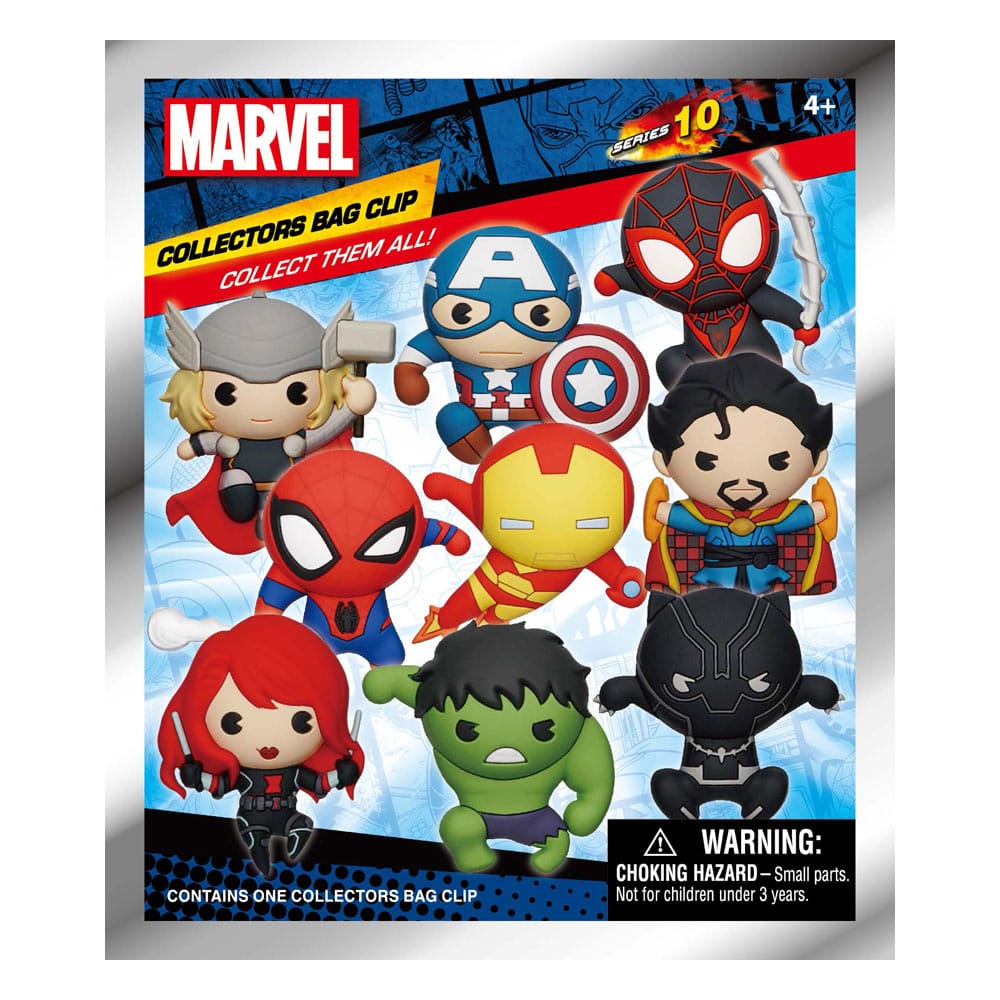 Marvel 3D PVC-Taschenanhänger Series 10 Classics Display (24) - Smalltinytoystore