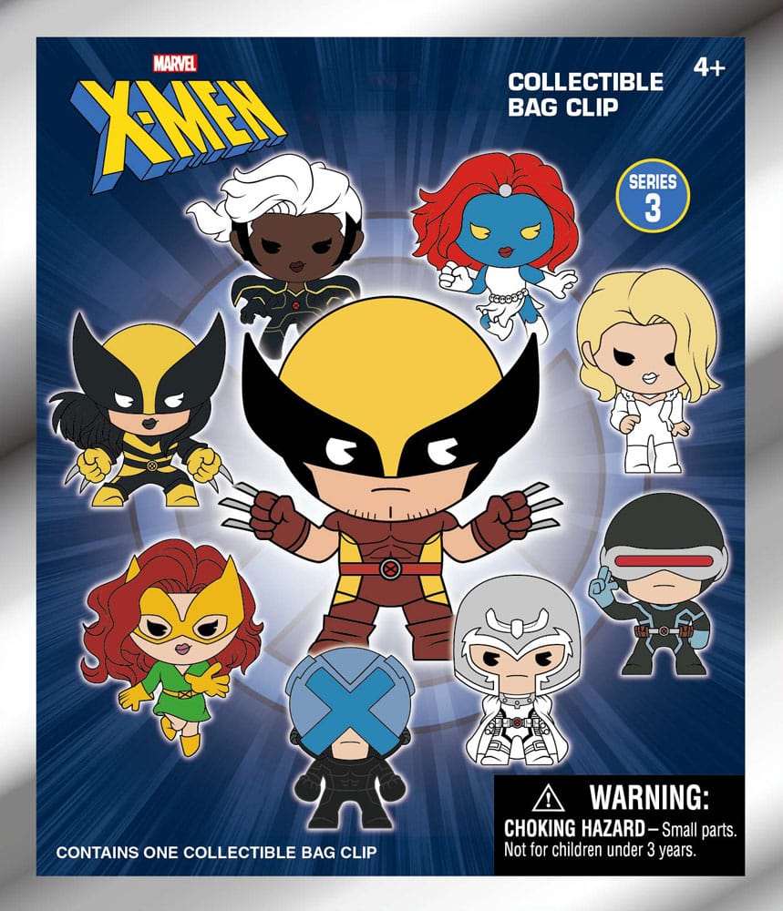 Marvel 3D PVC-Taschenanhänger X-men Classic Serie 3 Display (24) - Smalltinytoystore