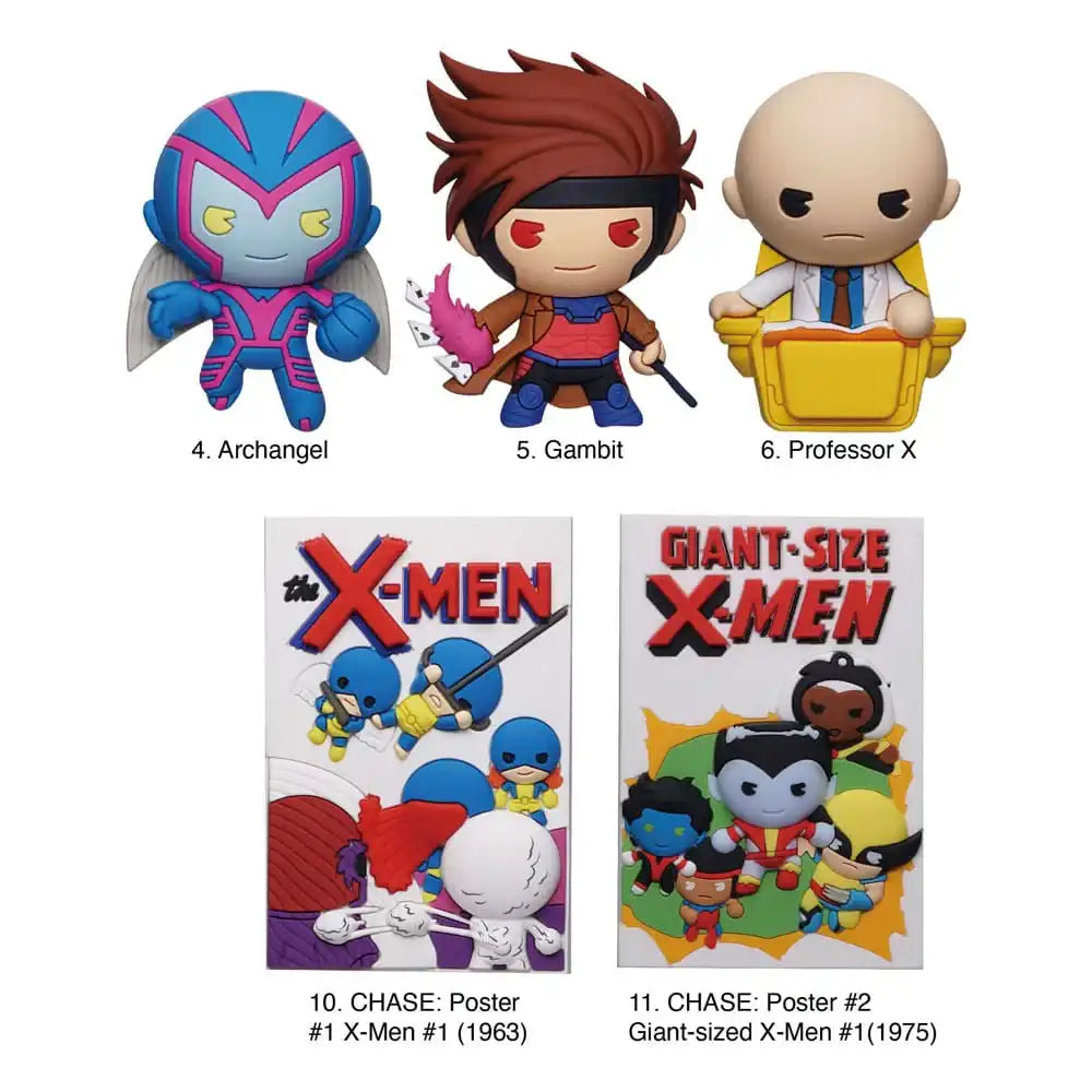 Marvel 3D PVC-Taschenanhänger X-men Classic Series 2 Display (24) - Smalltinytoystore