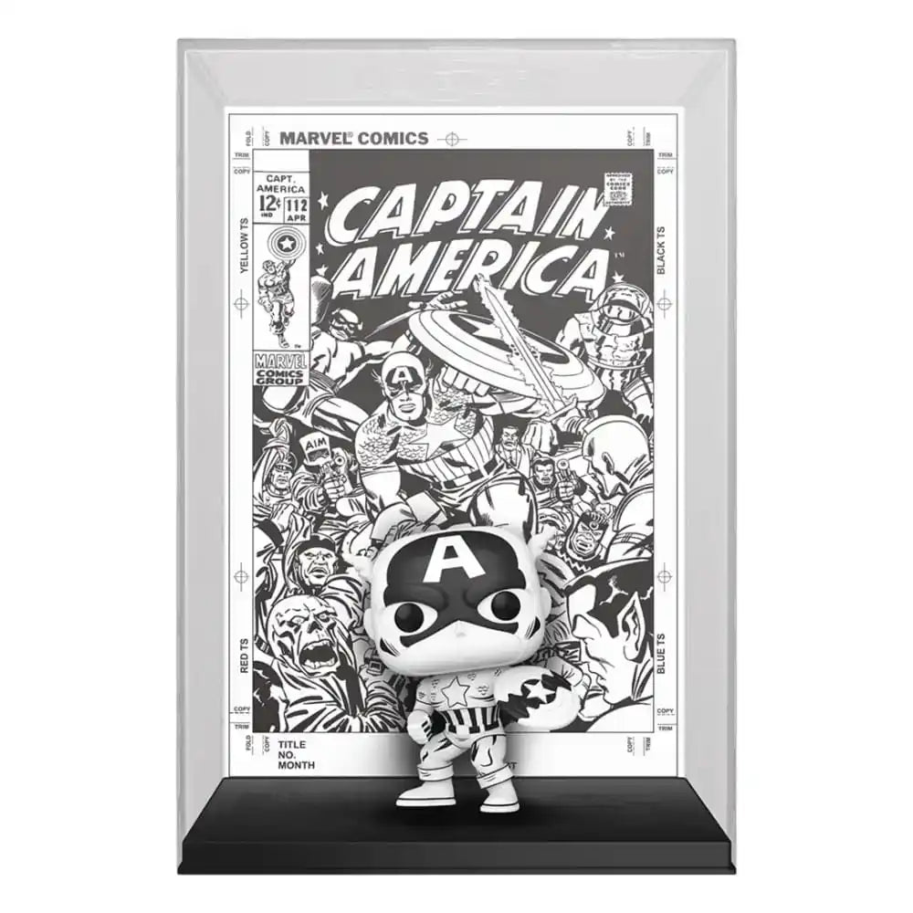 Marvel 85th Anniversary POP! Comic Cover Vinyl Figur Captain America 9 cm - Smalltinytoystore