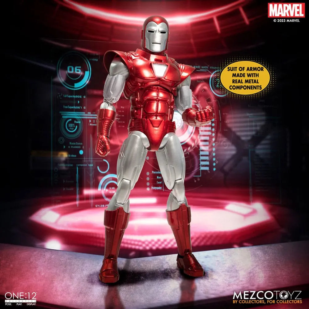 Marvel Actionfigur 1/12 Iron Man (Silver Centurion Edition) 16 cm - Smalltinytoystore