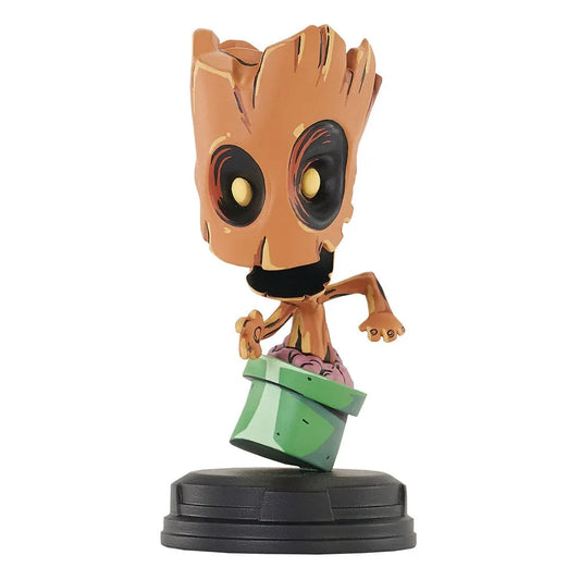 Marvel Animated Statue Groot (in Pot) 10 cm - Smalltinytoystore