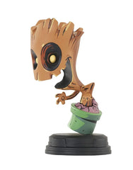Marvel Animated Statue Groot (in Pot) 10 cm - Smalltinytoystore