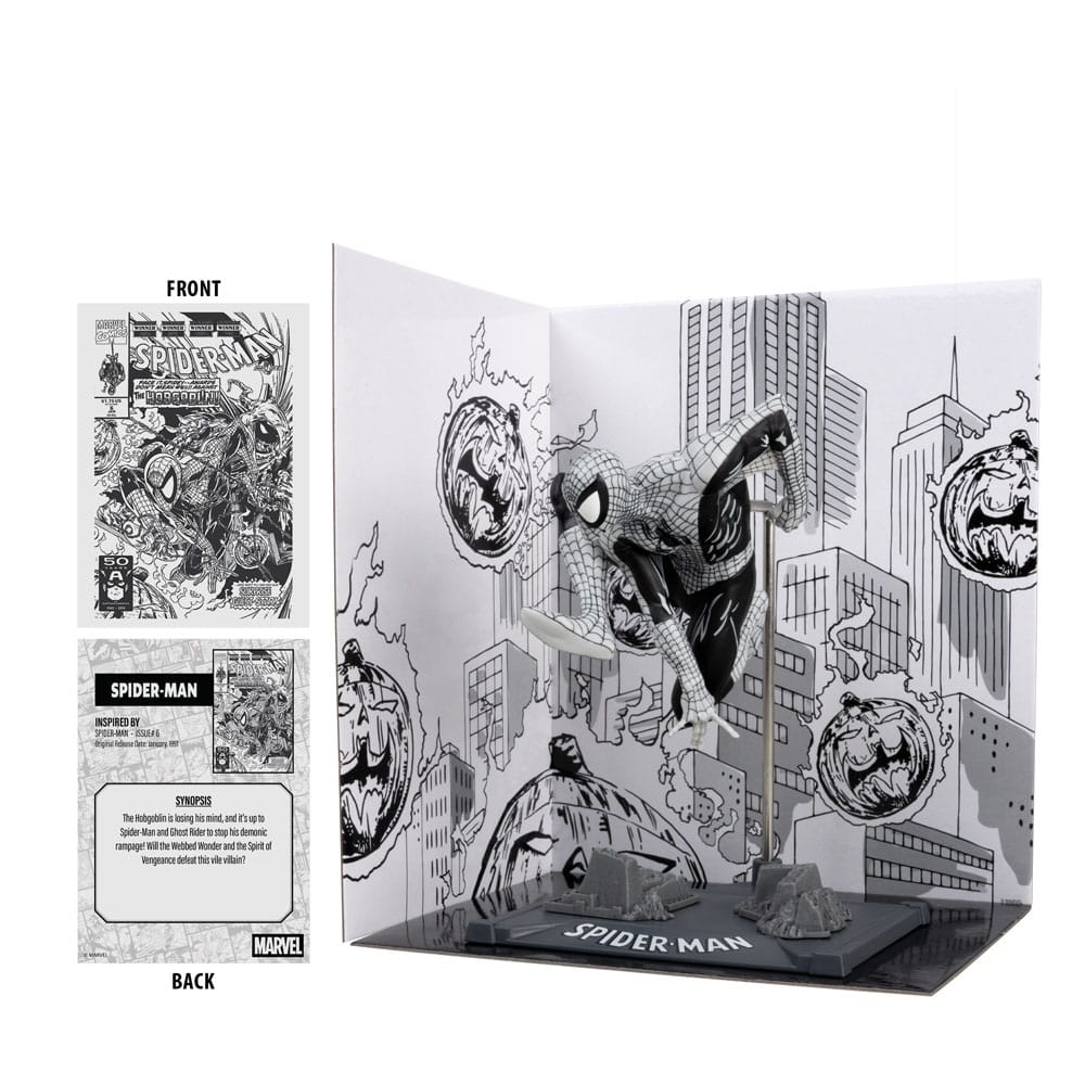 Marvel Collection PVC Statue 1/10 Spider-Man (Spider-Man #6)(Line Art)(Gold Label) 10 cm - Smalltinytoystore