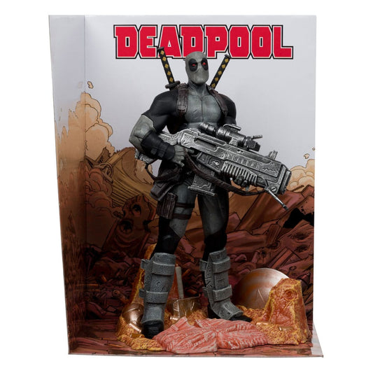 Marvel Collection PVC Statue 1/6 Deadpool (Deadpool #1)(Grey Suit Chase) 27 cm - Smalltinytoystore