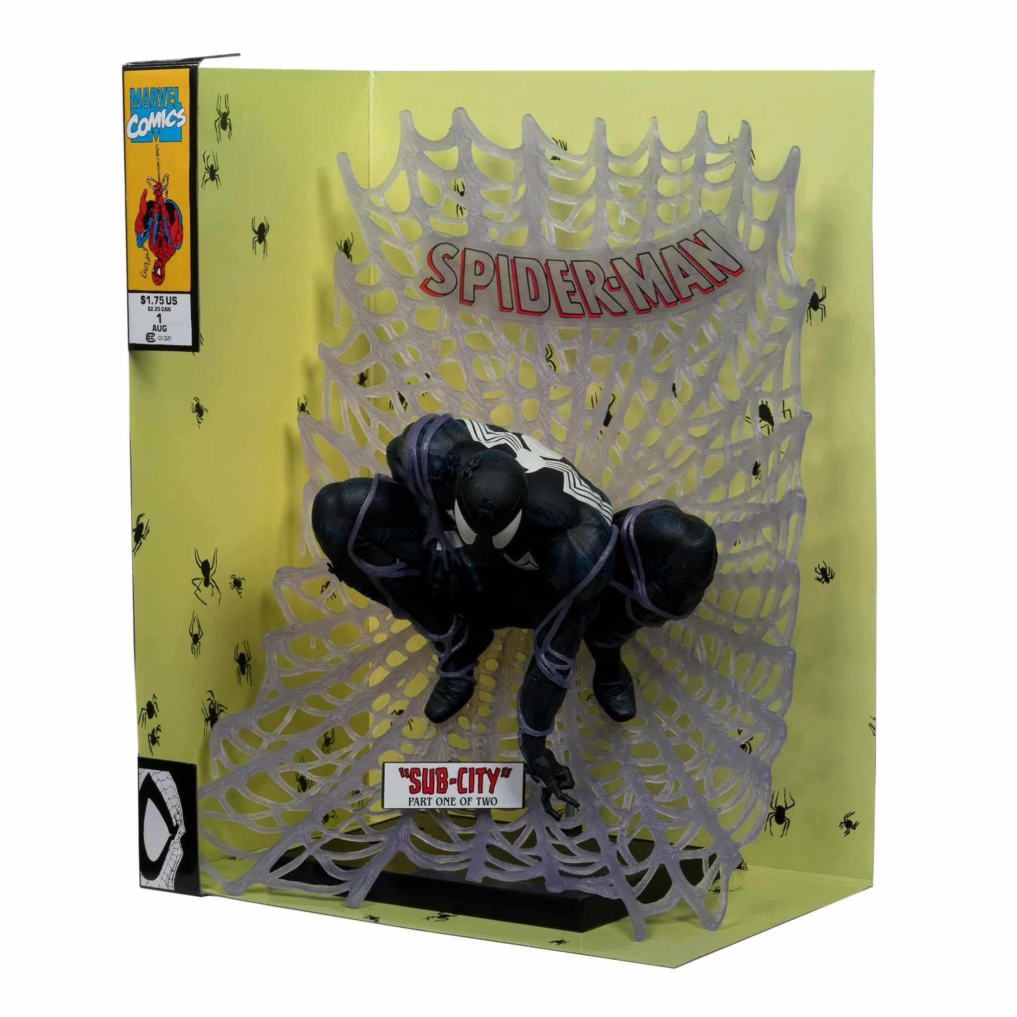 Marvel Collection PVC Statue 1/6 Spider-Man (Spider-Man #1)(Black Suit)(Chase) 15 cm - Smalltinytoystore