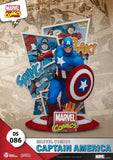 Marvel Comics D-Stage PVC Diorama Captain America 16 cm - Smalltinytoystore
