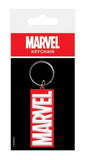 Marvel Comics Gummi-Schlüsselanhänger Logo 6 cm - Smalltinytoystore