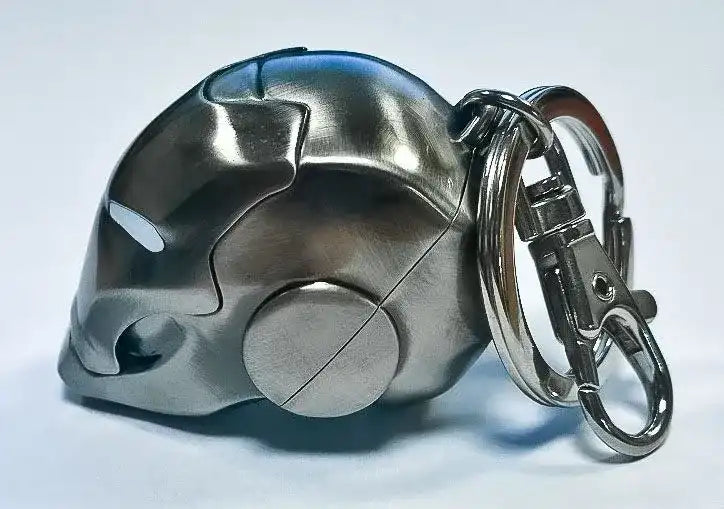 Marvel Comics Metall-Schlüsselanhänger Iron Man Helm Mark II