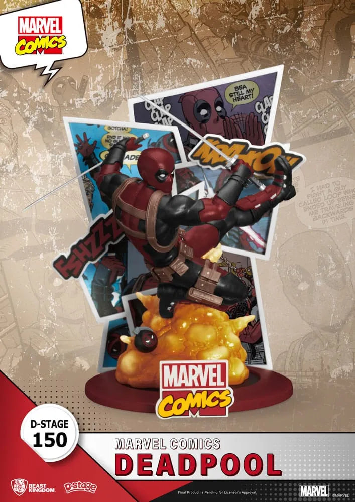 Marvel D-Stage PVC Diorama Deadpool 16 cm - Smalltinytoystore