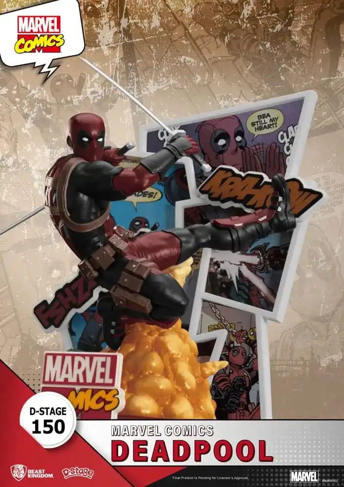 Marvel D-Stage PVC Diorama Deadpool 16 cm - Smalltinytoystore