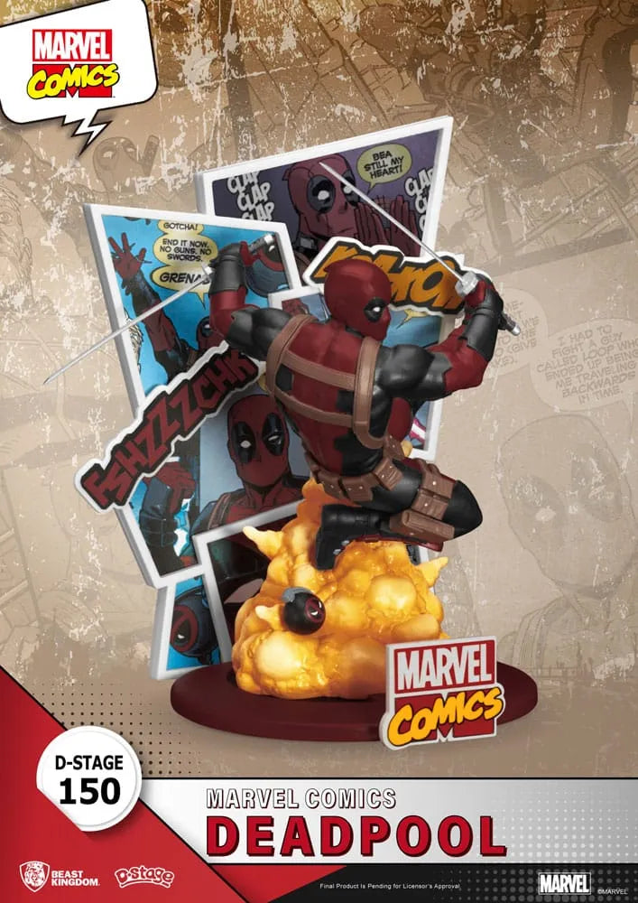 Marvel D-Stage PVC Diorama Deadpool 16 cm - Smalltinytoystore