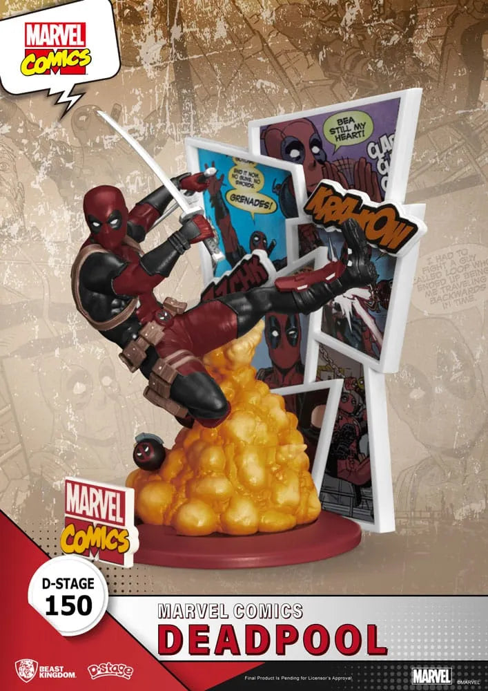 Marvel D-Stage PVC Diorama Deadpool 16 cm - Smalltinytoystore