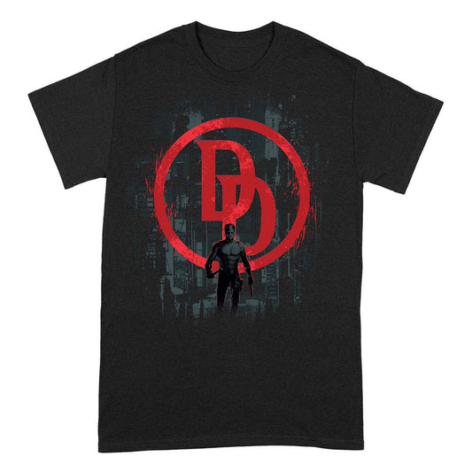 Marvel Daredevil T-Shirt Daredevil Double D Shadow Größe S - Smalltinytoystore