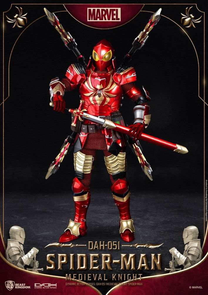 Marvel Dynamic 8ction Heroes 1/9 Medieval Knight Spider-Man 20 cm - Smalltinytoystore