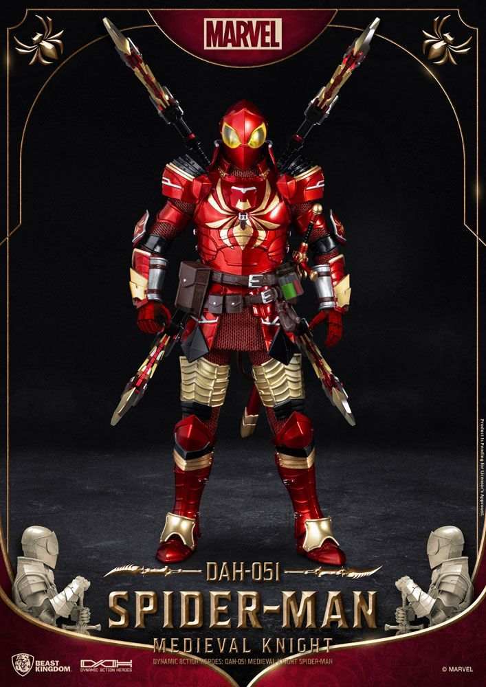 Marvel Dynamic 8ction Heroes 1/9 Medieval Knight Spider-Man 20 cm - Smalltinytoystore