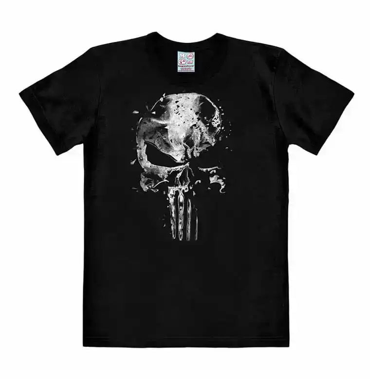 Marvel Easy Fit T-Shirt Punisher - Mercury Skull - Smalltinytoystore
