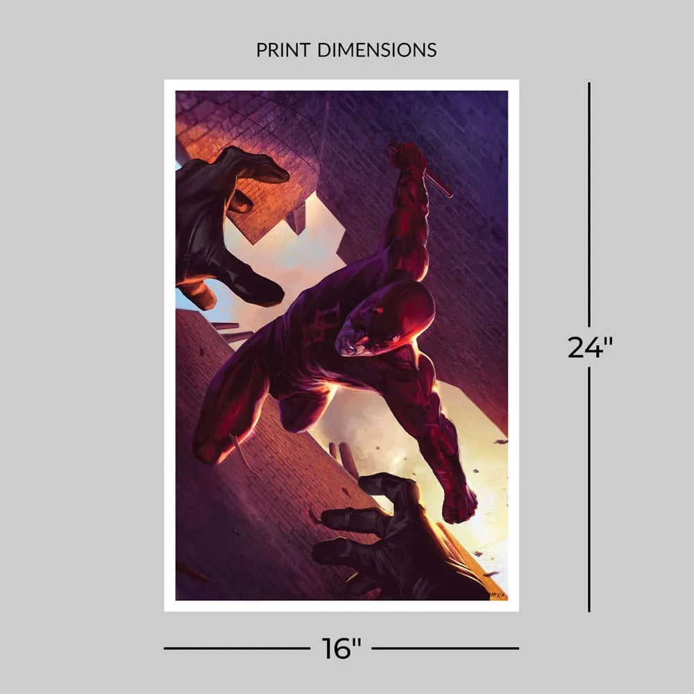 Marvel Kunstdruck Daredevil: The Man Without Fear 60 x 41 cm - ungerahmt - Smalltinytoystore