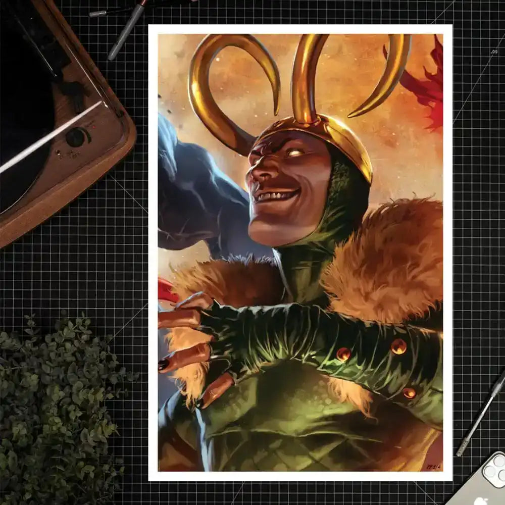Marvel Kunstdruck Siege Loki 61 x 41 cm - ungerahmt - Smalltinytoystore