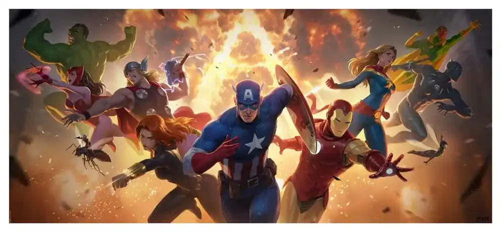 Marvel Kunstdruck The Avengers Assemble 71 x 33 cm - ungerahmt - Smalltinytoystore