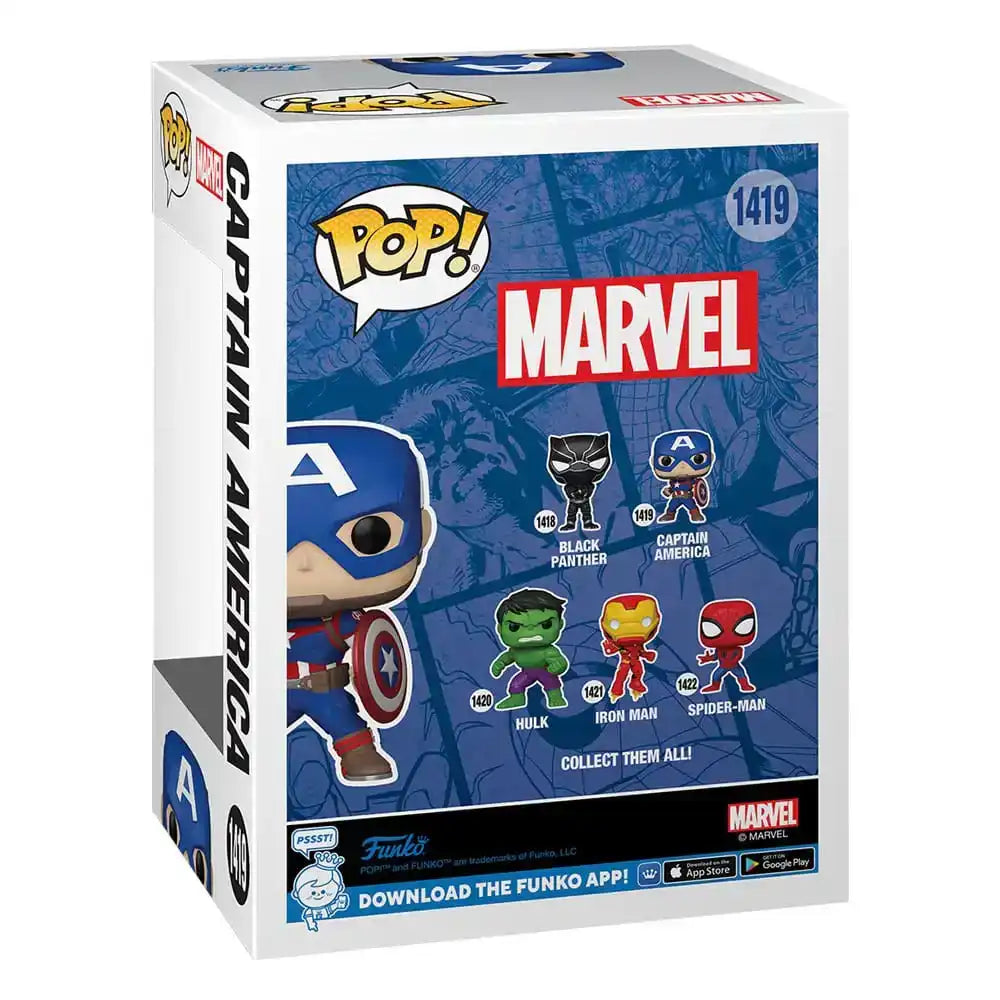 Marvel New Classics POP! Vinyl Figur Captain America 9 cm - Smalltinytoystore