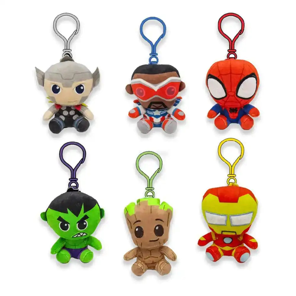 Marvel Plüsch-Schlüsselanhänger 12 cm Sortiment (24)