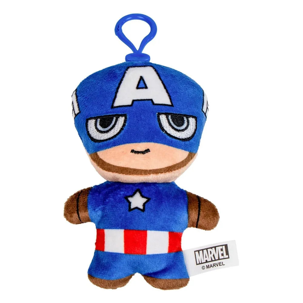 Marvel Plüsch-Schlüsselanhänger Capitan America 10 cm - Smalltinytoystore