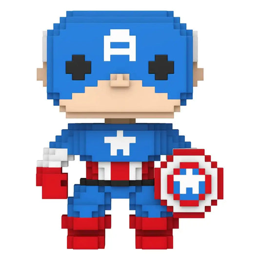 Marvel POP! 8-Bit Vinyl Figur Captain America 9 cm - Smalltinytoystore