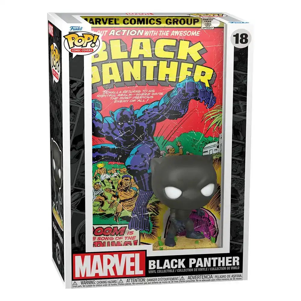 Marvel POP! Comic Cover Vinyl Figur Black Panther 9 cm - Smalltinytoystore