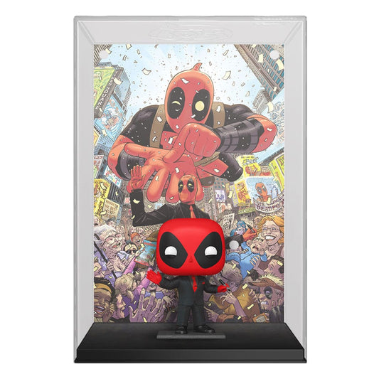 Marvel POP! Comic Cover Vinyl Figur Deadpool (2025) #1 Deadpool in Black Suit 9 cm - Beschädigte Verpackung - Smalltinytoystore