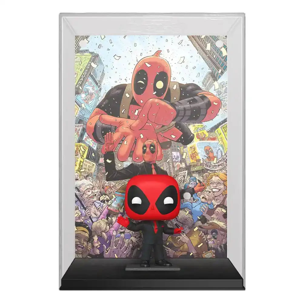 Marvel POP! Comic Cover Vinyl Figur Deadpool (2025) #1 Deadpool in Black Suit 9 cm - Beschädigte Verpackung - Smalltinytoystore