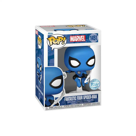 Marvel Pop! Fantastic Four Vinyl Figur Spider-Man Blue Suit Special Edition 10 cm - Smalltinytoystore
