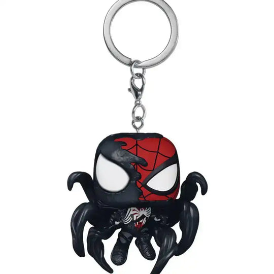 Marvel's Spider-Man 2 POP! Vinyl Schlüsselanhänger 4 cm Advanced Suit 2.0 Symbiote Takeover Display (12) - Smalltinytoystore