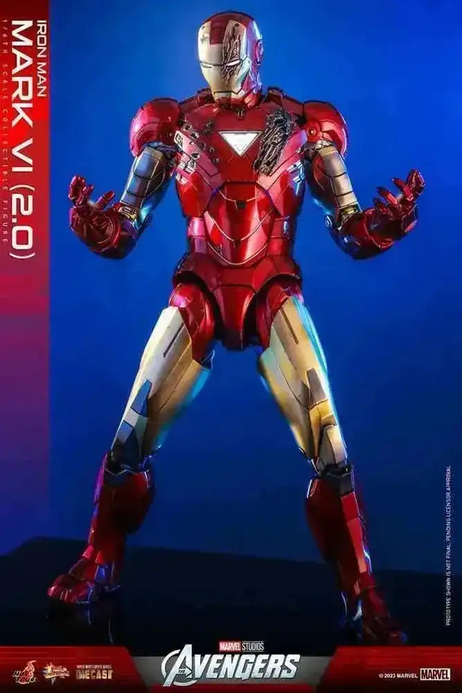 Marvel's The Av gers Movie Masterpiece Diecast 1/6 Iron Man Mark VI (2.0) 32 cm HOT TOYS - Smalltinytoystore