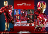 Marvel's The Av gers Movie Masterpiece Diecast 1/6 Iron Man Mark VI (2.0) 32 cm HOT TOYS - Smalltinytoystore