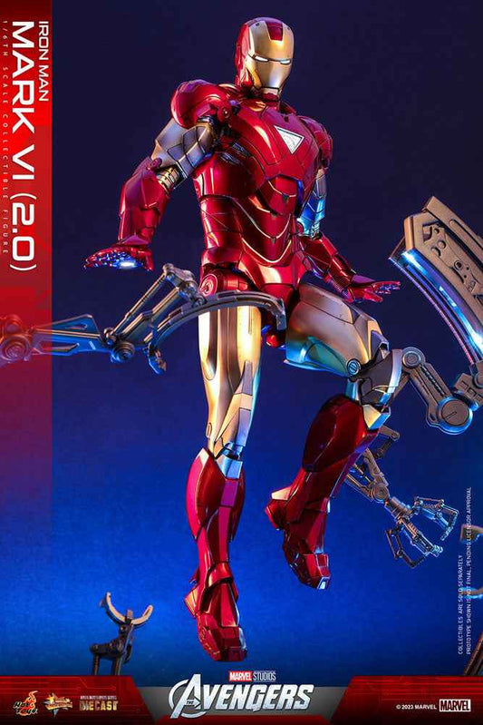 Marvel's The Av gers Movie Masterpiece Diecast 1/6 Iron Man Mark VI (2.0) 32 cm - Smalltinytoystore