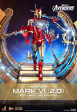 Marvel's The Av gers Movie Masterpiece Diecast 1/6 Iron Man Mark VI (2.0) mit Suit-Up Gantry 32 cm HOT TOYS - Smalltinytoystore