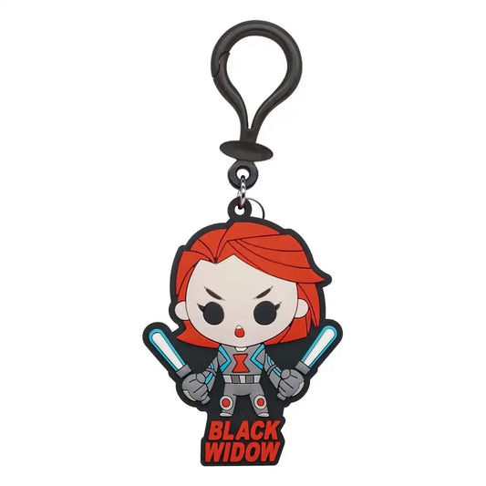 Marvel Soft Touch PVC Taschenanhänger Black Widow - Smalltinytoystore