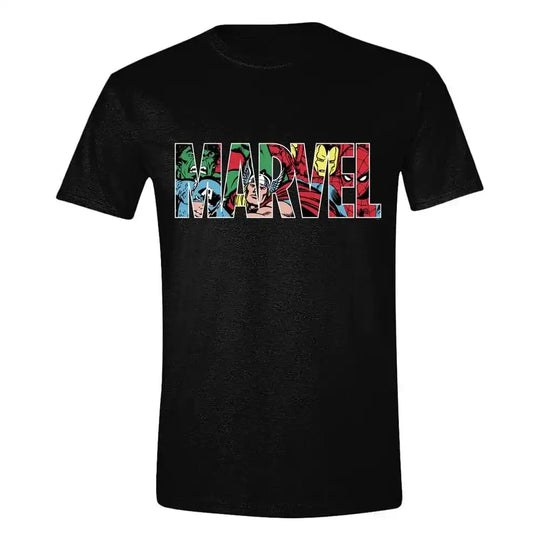 Marvel T-Shirt Logo Character Infill Größe XL - Smalltinytoystore