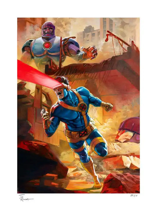 Marvel X-Men Kunstdruck Cyclops 61 x 46 cm - ungerahmt - Smalltinytoystore