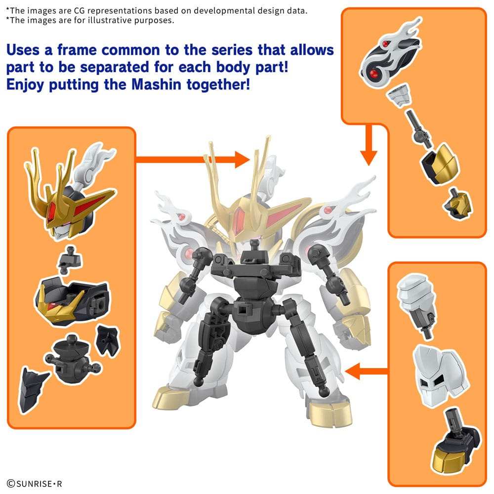 Mashin Hero Wataru Plastic Model Kit Kirinmaru - Smalltinytoystore