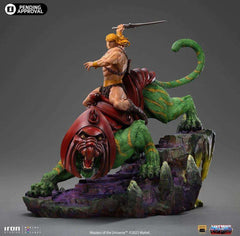 Masters of the Universe Deluxe Art Scale Statue 1/10 He-man and Battle Cat 31 cm - Smalltinytoystore