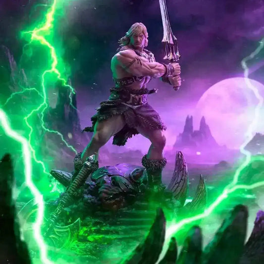 Masters of the Universe Deluxe Art Scale Statue 1/10 He-Man Unleashed 34 cm - Smalltinytoystore