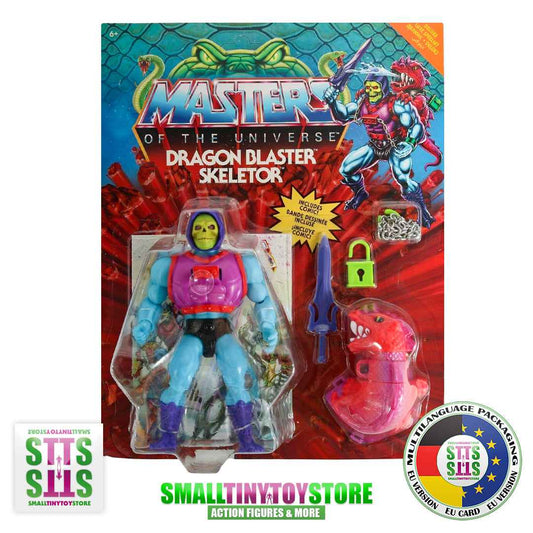 Masters of the Universe Dragon Blaster Skeletor Deluxe EU CARD Origins - Smalltinytoystore